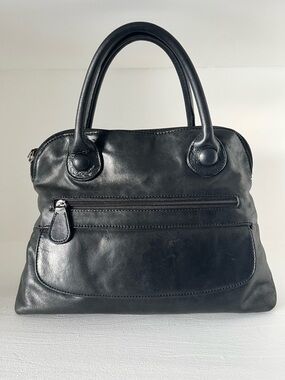 Clarks Black Leather Top-Handle Satchel